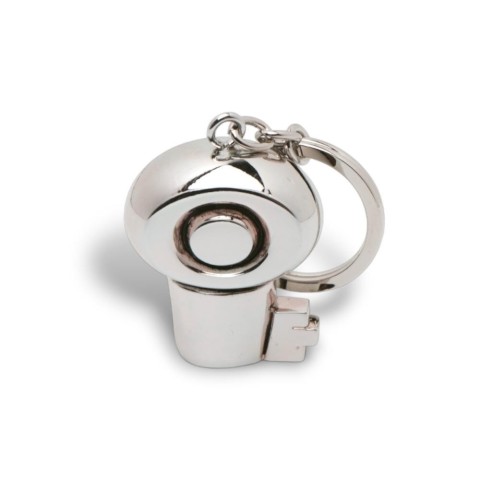 PORTACHIAVI CHIAVE ARGENTATO